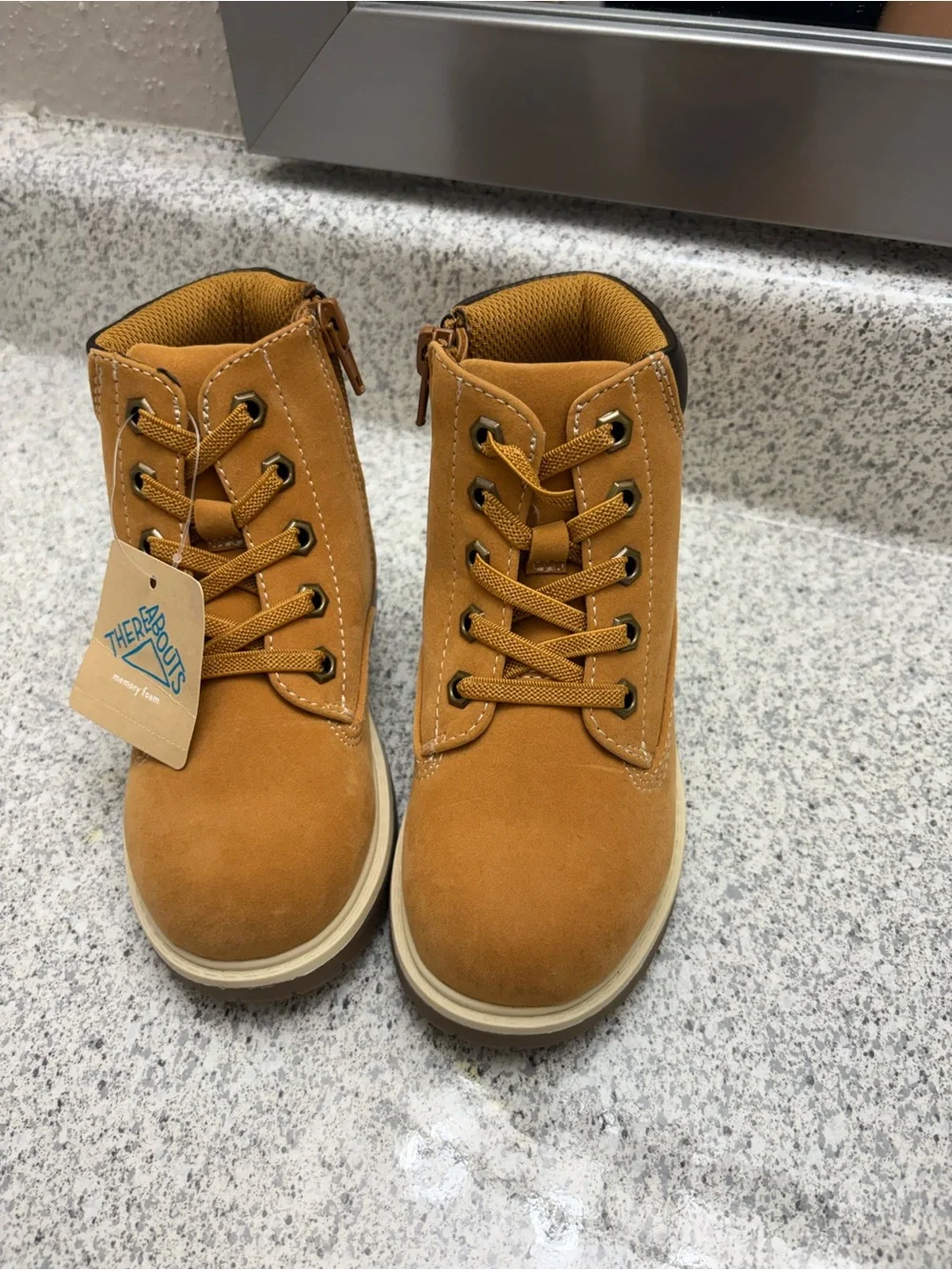 jcpenney Kids Chestnut Lace-Up Ankle Boots